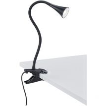 Defibrico - Lampe de Bureau Led Viper Noire à Clip H35 cm Trio Lighting
