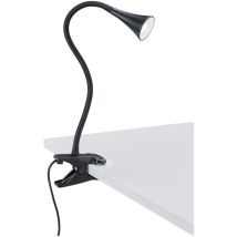 Lampe De Bureau Led Viper Noire À Clip H35 Cm Trio Lighting