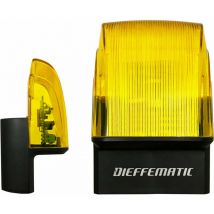 Lampeggiante Led Per Cancello 230v Luce Fissa o Intermittente Supp Parete Muro