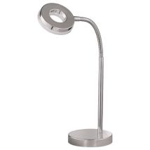 Reality Leuchten - Lampe Design, Lampe De Bureau Flexible Rennes Chrome En Metal, Trio