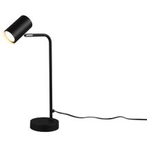 Lampe De Table Marley Noire Et Spot Cylindrique H45 Trio Lighting