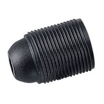 E27 Lampenfassung mit Gewinde aus Thermoplast Schwarz 00512 - Master