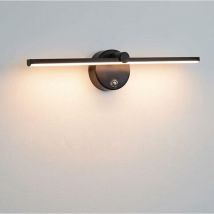 Fitags - Lampes pour Miroir led Dimmable avec Interrupteur, Applique Salle de Bain Rotative à 300° led 8W 4000K Lampe Miroir Salle