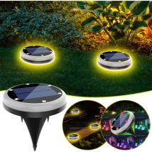 Lampes solaires au sol Lampes solaires de jardin étanches Lampes solaires à led Lampes murales extérieures de jardin enterrées souterraines