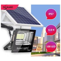 Lampes solaires d'extérieur 100 led avec détecteur de mouvement, étanchéité IP67, angle d'éclairage 120 °, applique murale solaire pour jardin avec