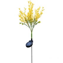 Lampes solaires d'extérieur à led, imperméables, en forme de fleur de colza, luminaire d'extérieur pour jardin, cour, allée