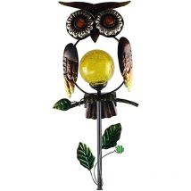 Lampes solaires d'extérieur à led, lampes de jardin étanches à led, veilleuses en forme de hibou, veilleuse pour jardin, cour, allée