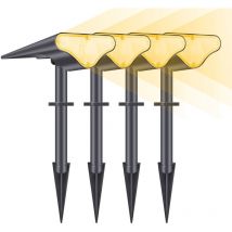 Lampes solaires d'extérieur, lampe led d'extérieur étanche, lampe de jardin led d'extérieur, veilleuse pour jardin, cour, allée