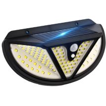 Lampes Solaires D'Extérieur Avec Détecteur De Mouvement, 118 Spots D'Extérieur À Led 300° Super Lumineux, 3 Modes, 4 Appliques Solaires Étanches