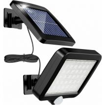Lampes solaires pour l'extérieur, 1 pièce 56 led lumière solaire extérieure avec détecteur de mouvement, étanche IP65, angle d'éclairage 120 ḟ,