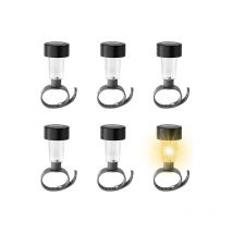 Lampes solaires pour piscine hors sol, lampes solaires autour de la piscine - 6 lampes solaires pour piscine hors sol - Décoration d'enceinte de