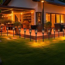Lampes solaires torches lampe de jardin lumière solaire extérieur torches solaires pour flamme extérieure torche solaire lampes torche pour