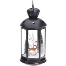 Lampion avec scène de Noël, 43 cm