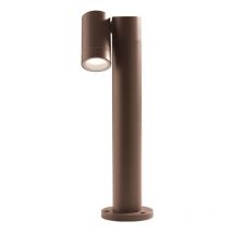 Lampioncino esterno gea led ges1110 45h led marrone lampada terra spot orientabile moderna alluminio