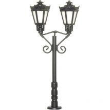 Lampione per parco doppia H0 Modello pronto, già assemblato Viessmann Modelltechnik 1 pz.