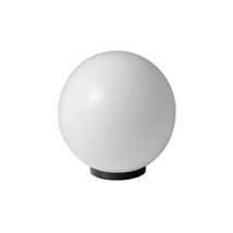 Lampione da giardino sfera 300 mm – Diffusore acrilico PMMA – Base policarbonato autoestinguente V2 – Grado di protezione IP44