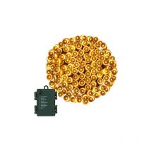 Lampki choinkowe 100 led a batería, blanco cálido con programador.
