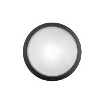 Plafoniera tonda ip54 e27 230v s/lamp. nera e2001/ne - Lampo