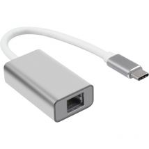 Optonica - lan to usb-c Adapter - Adaptateur Aluminium Argent ce & rohs