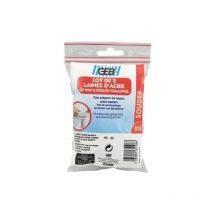 GEB - Dos almohadillas de lana de acero.