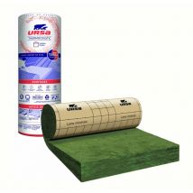 Lana di vetro termica. Kraft, 3,5 x 1,2 m, Spessore 260 mm, lambda 40, R6.5 Ursa Ursa