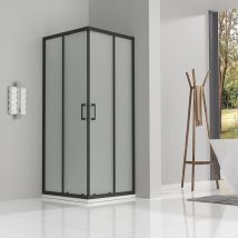 LANABLACK Cabine de douche H 180 cm porte coulissante opaque 70 x 85 cm