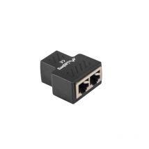 ADS-RJ45-2RJ45-OS cable divisor y combinador Divisor de señal para cable coaxial Negro - Lanberg