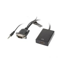 Lanberg - Adaptateur vga(m) + Audio -> hdmi(ż)
