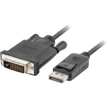 Lanberg - Cable CA-DPDV-10CU-0030-BK DisplayPort m - dvi-d m 3m black - Cable - Digital/Display/Video