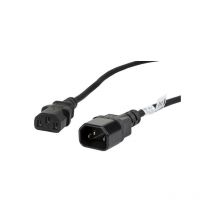 Lanberg - CA-C13E-11CC-0018-BK - 1,8 m - Mâle/Femelle - Coupleur C13 - Coupleur C14 - Noir