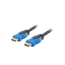 LANBERG Câble HDMI CA-HDMI-20CU-0018-BK Connecteurs mâle/mâle plaqué or RESOLUTION jusqu'à 3840 2160 1,8 mètres Noir