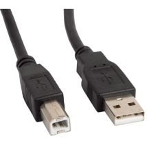 Cavo stampante usb a maschio a usb b maschio 5 m nero CA-USBA-10CC-0050-BK - Lanberg