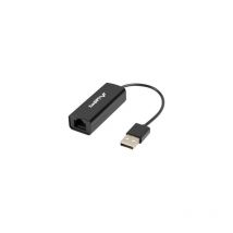 Lanberg NC-0100-01 - USB-A - RJ-45 - Mâle/Femelle - 0,15 m - Noir