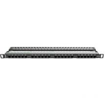 Patch panel PPU5-0024-B 0.5U 19 5e u/utp 24xRJ-45 - RJ-45 - Lanberg