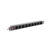 Lanberg RACK POWER STRIP 19 PDU 1U 9X SHUKO (PDU-09F-0300-BK)