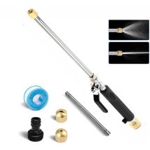 Lance à eau haute pression tuyau buse Jet jardin voiture laveuse pistolet ensemble bleu