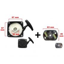 Lanceur avec cloche pour débroussailleuse, multifonction 4 en 1, outil sur perche et tarière