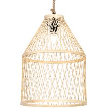 Rustic Outdoor Pendant Light Rattan 40x55 cm - Calamus