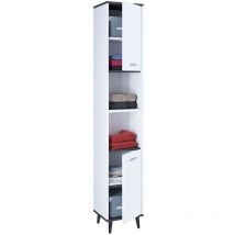 Ebuy24 - Landos armoire haute pour salle de bain blanc, anthracite.