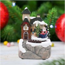 Trade Shop Traesio - Trade Shop - landschaft figuren weihnachten dekoration thema 15 cm mit led licht verschiedene modelle -