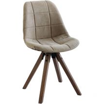 Landwürmer im Wohnzimmer Esszimmer mit Eichenholzstruktur und Erdnuss -Haselnuss -pvc -Sitzung