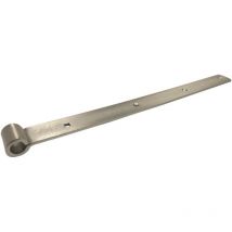 Langbänder mittig gerollt, ohne Kegel, 600 x 40 x 5 mm, Edelstahl-Effekt