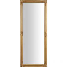 Langer Spiegel zum Aufhängen Rechteckiger Badezimmer-Wandspiegel Vertikaler horizontaler Spiegel mit Rahmen aus Shabby-Gold-Holz