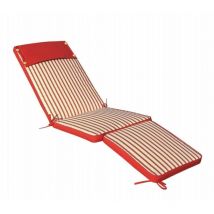 Langes Außenkissen im abnehmbaren Polyester 175x49 cm für Bett - Red - Red