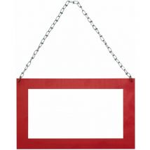 Langguttransportschild Rahmen rot - rückstrahlend -mit Stahlkette 05m