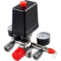 Shmshng - Langlebiger Druckschalter für Luftkompressorpumpen mit Manometer für Ventilsteuerungsregler – RWManometer