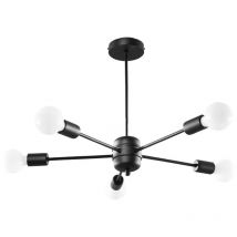 Lango 5 black chandelier