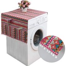 Langray - 130 x 55 cm Housse de Protection pour Réfrigérateur avec Poches de Rangement,Couvercle Anti-poussière pour Machine à Laver,Housse de