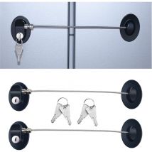 3 Pièces de Serrure de la Porte du Réfrigérateur Serrure Adhésive Forte de Porte du Congélateur Verrou de Tiroir de Fichier Serrure d'Armoire de