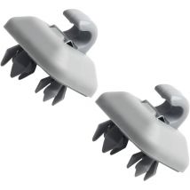 Langray - 2 Pièces Clip de Pare-Soleil Intérieur, MoreChioce 8U0857562A Crochet de Suspension en Plastique pour Pare-Soleil Compatible avec A1 A3 A4L